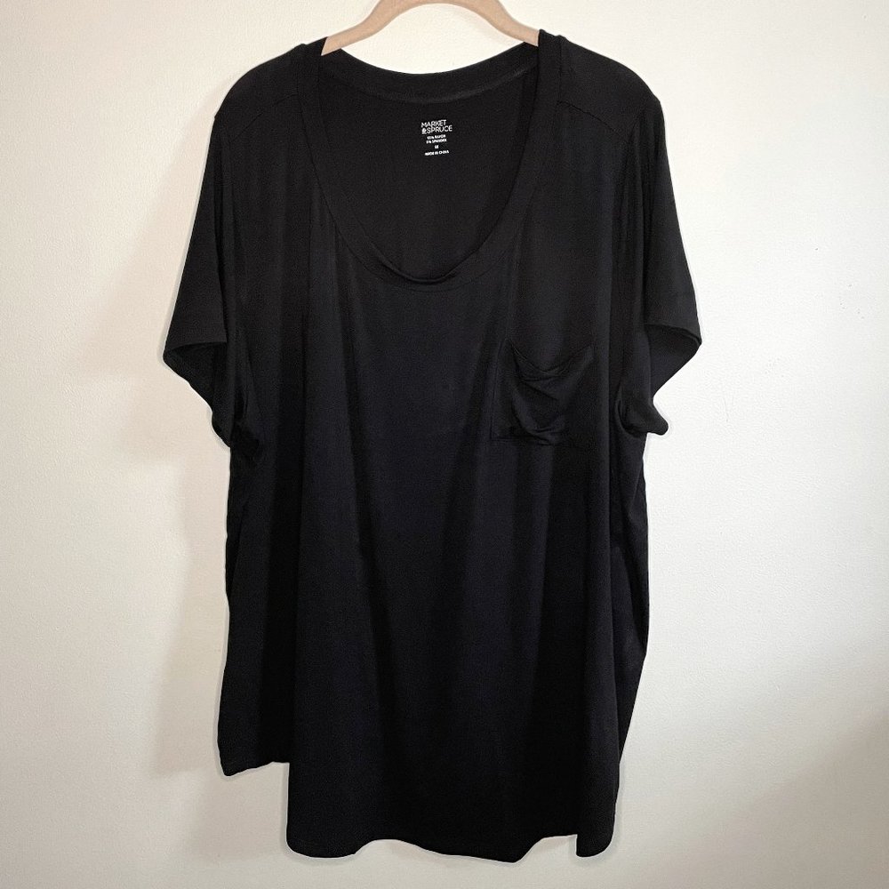 Market & Spruce Black 3X Shirt